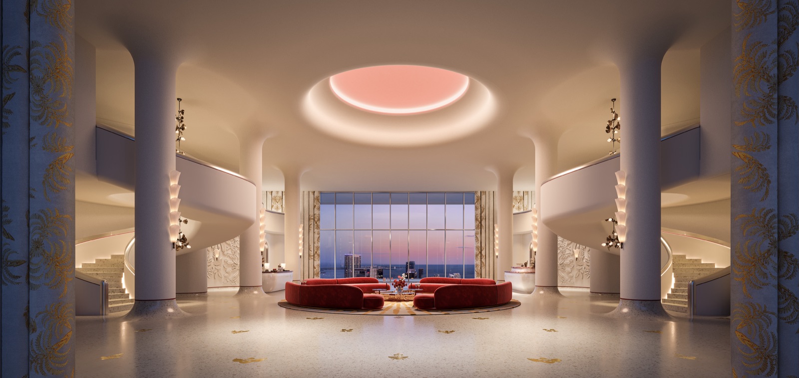 The Pistil — dynamic cultural forum on level 61 of the Sky Bridge.